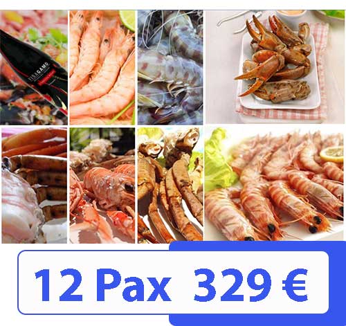 Mariscada a domicilio 12 Personas